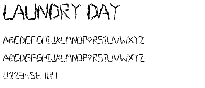 Laundry Day font